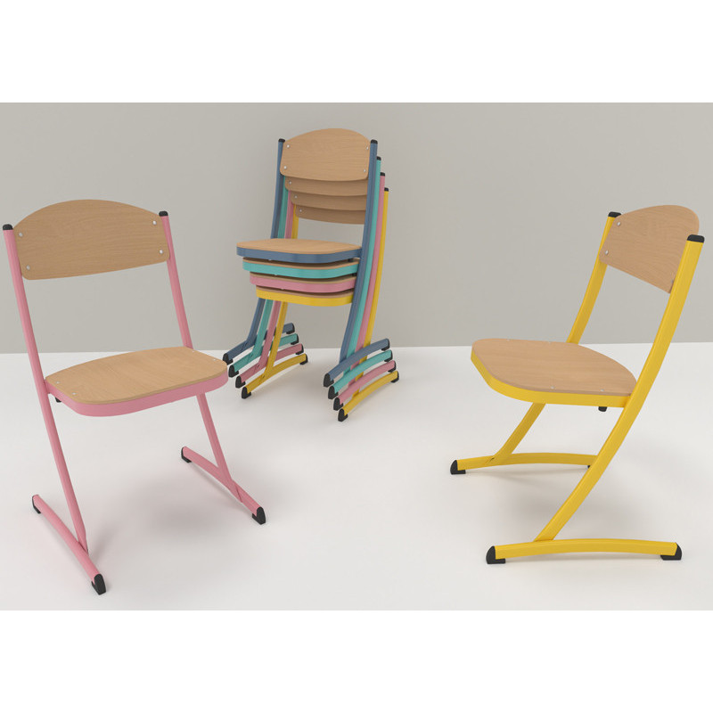 CHAISE THEOREME 2 TAILLE 5 COLORIS HETRE/VERT D'EAU